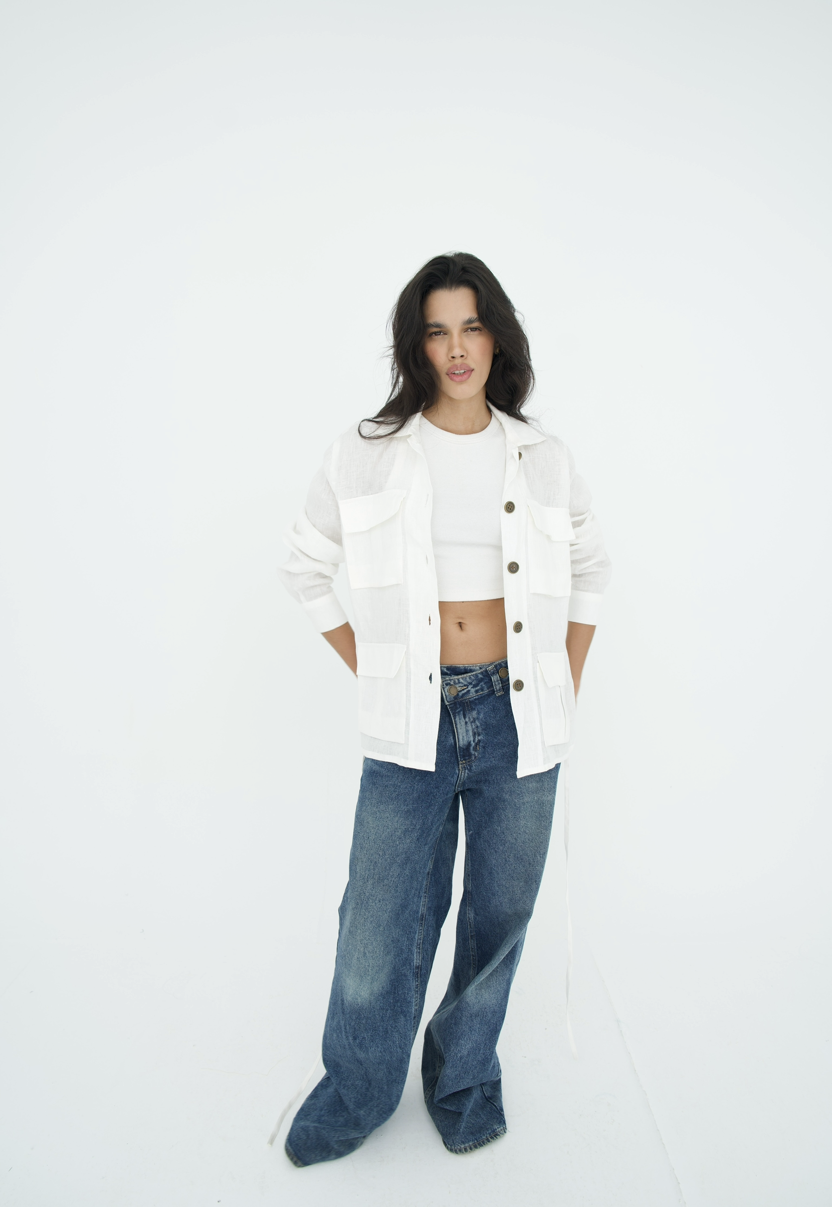 Cargo Linen Shirt