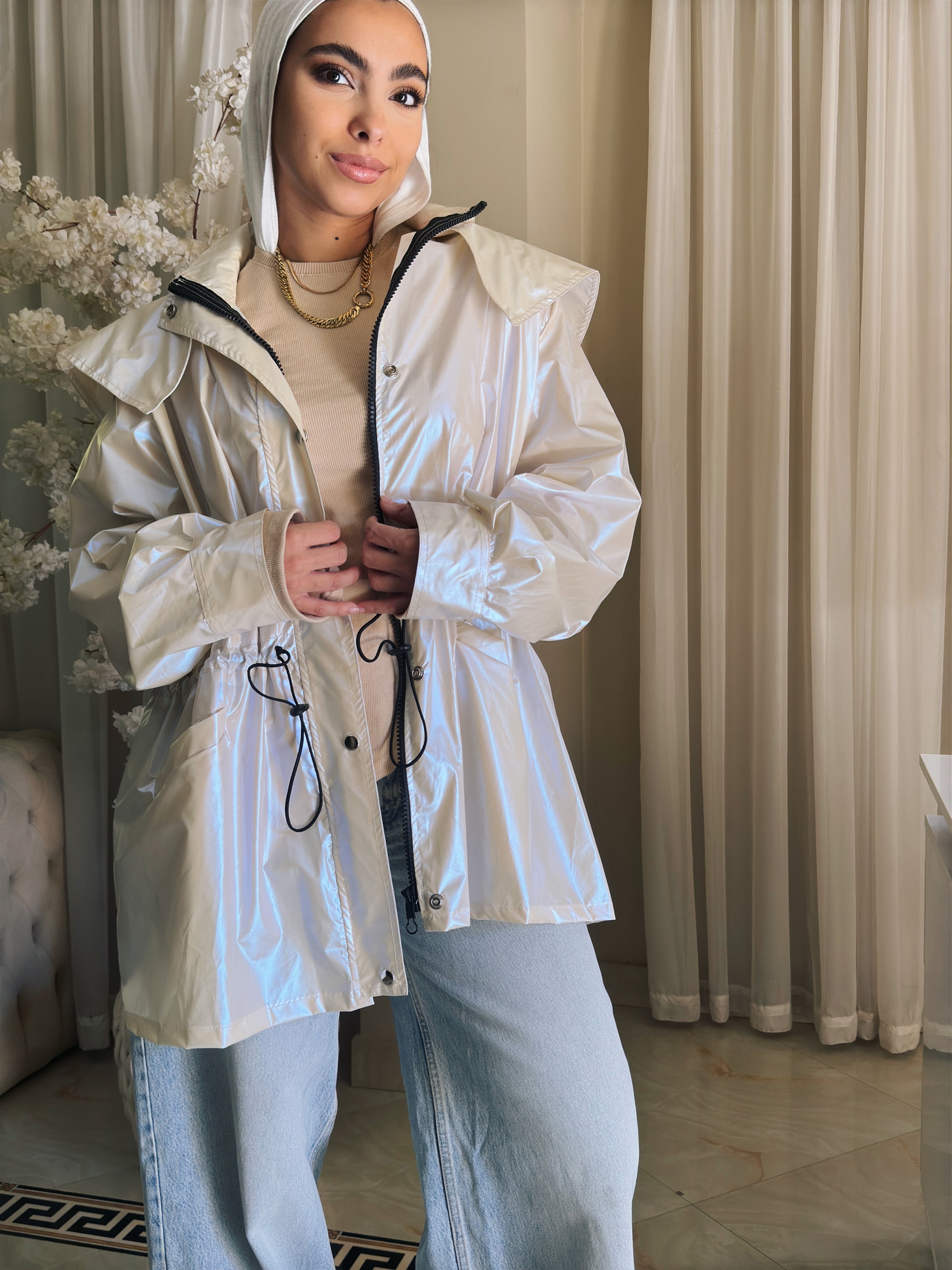 Waterproof jaceket with hood