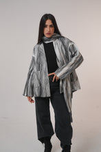 Load image into Gallery viewer, Pure wool jacket with Shawl Black and White
