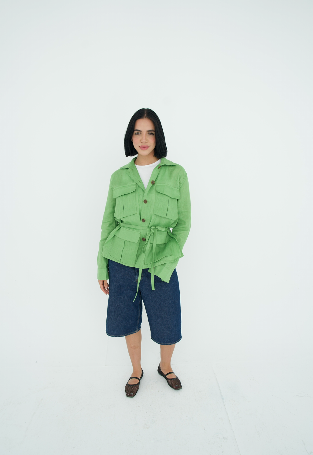 Cargo Linen Shirt