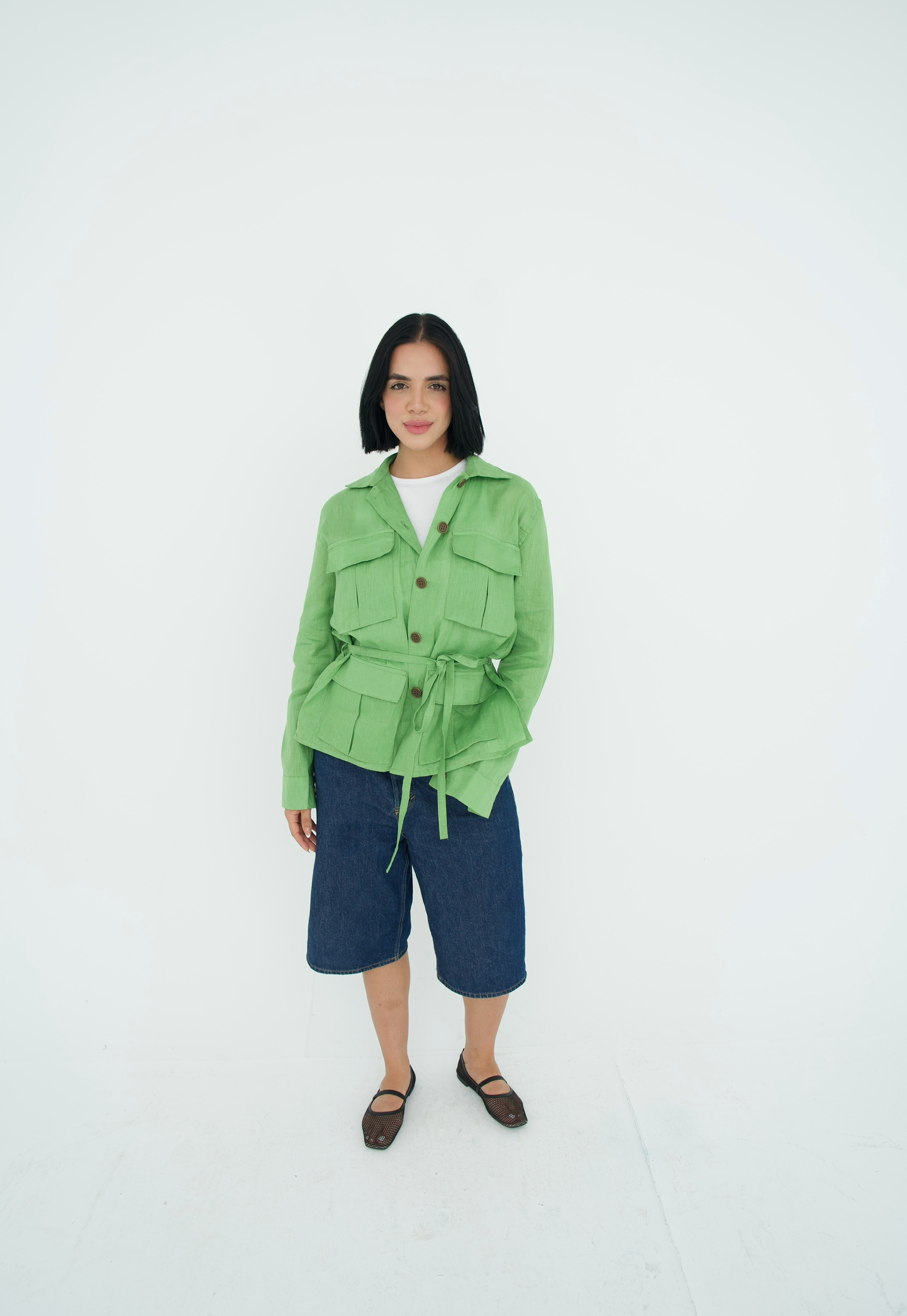 Cargo Linen Shirt