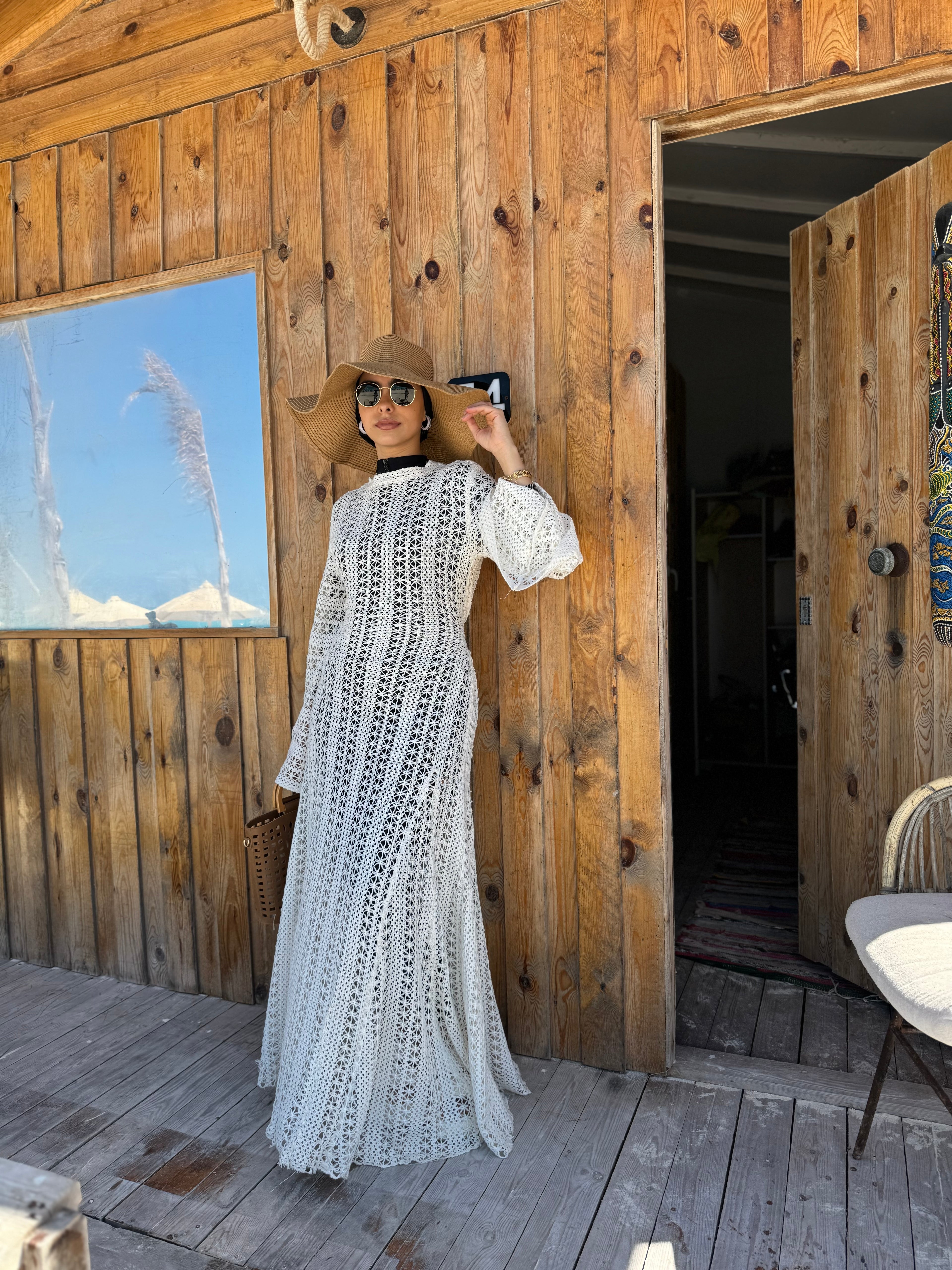 Crochet beach dress & coverup