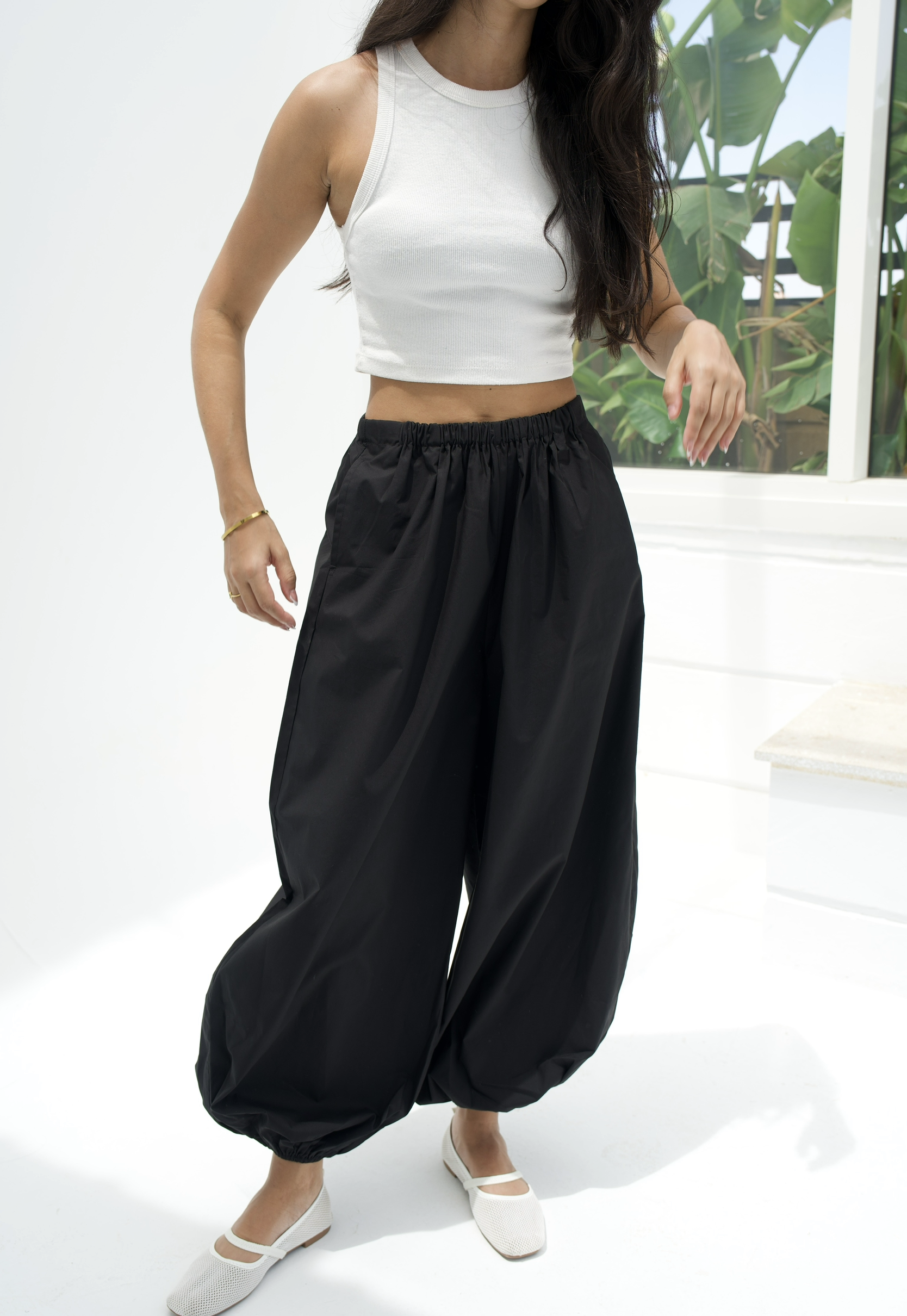 Balloon fit pants