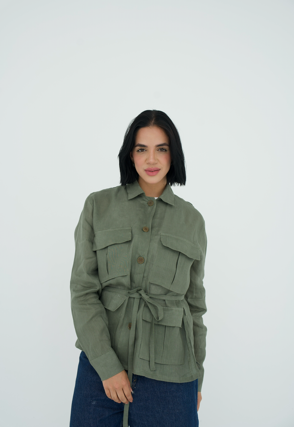 Cargo Linen Shirt