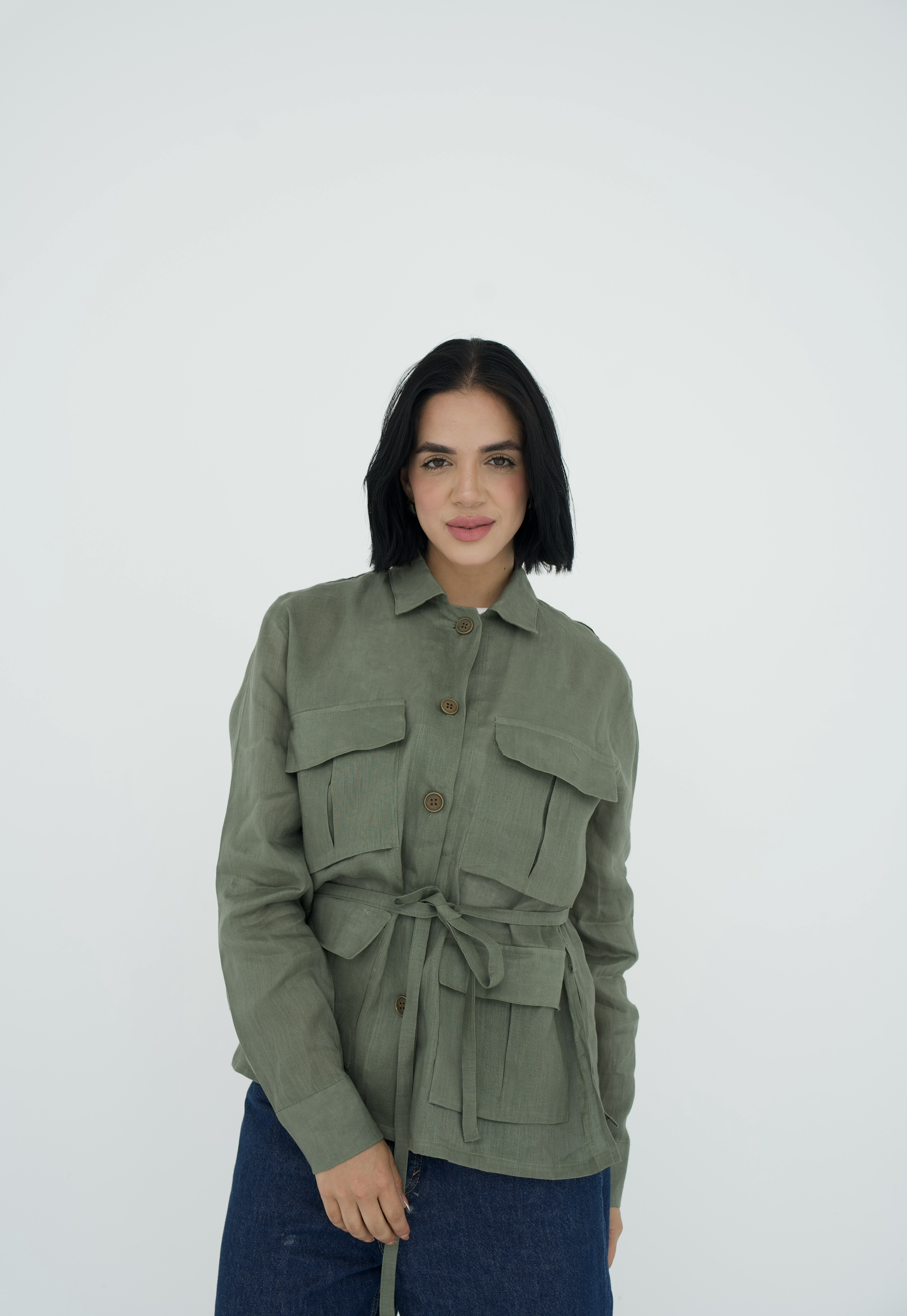 Cargo Linen Shirt