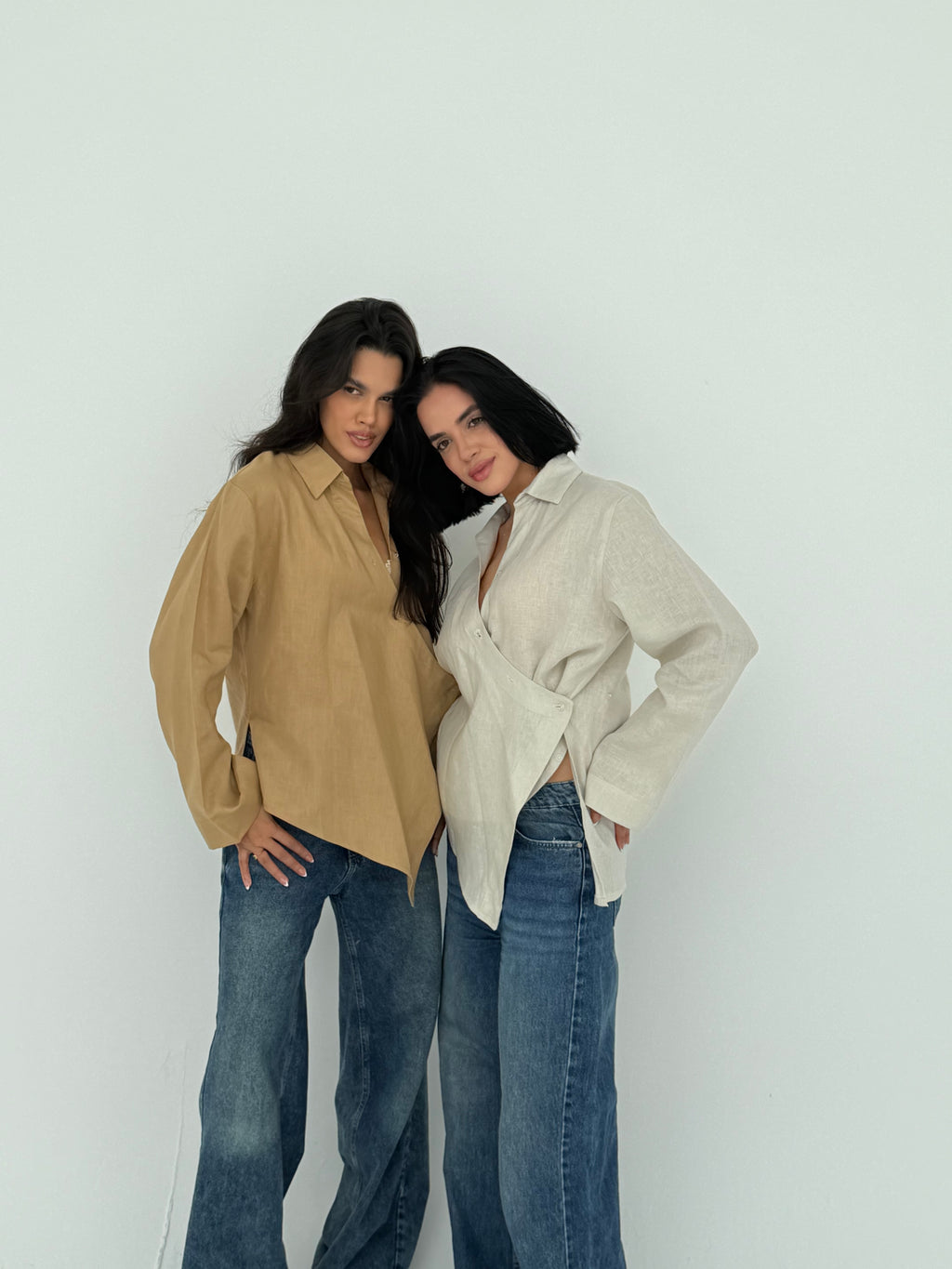 Pure linen High-Low shirt
