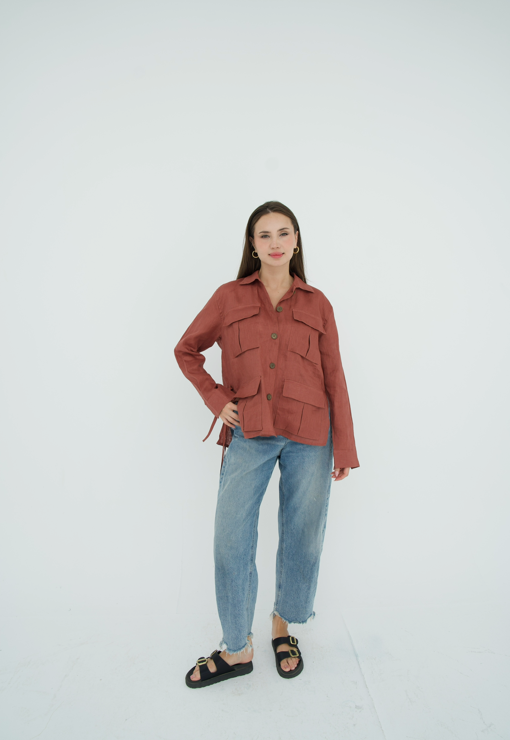 Cargo Linen Shirt