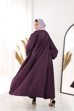 Load image into Gallery viewer, Puffed sleeves kaftan in purple
