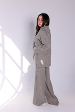 Load image into Gallery viewer, Half Zipper Sweater Top and Wide Leg Pants Set in Griesh
