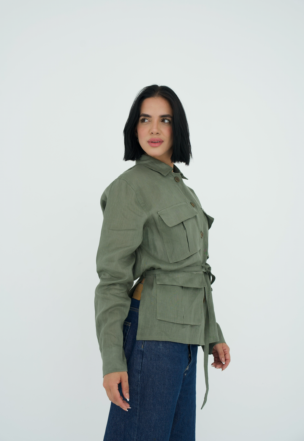 Cargo Linen Shirt