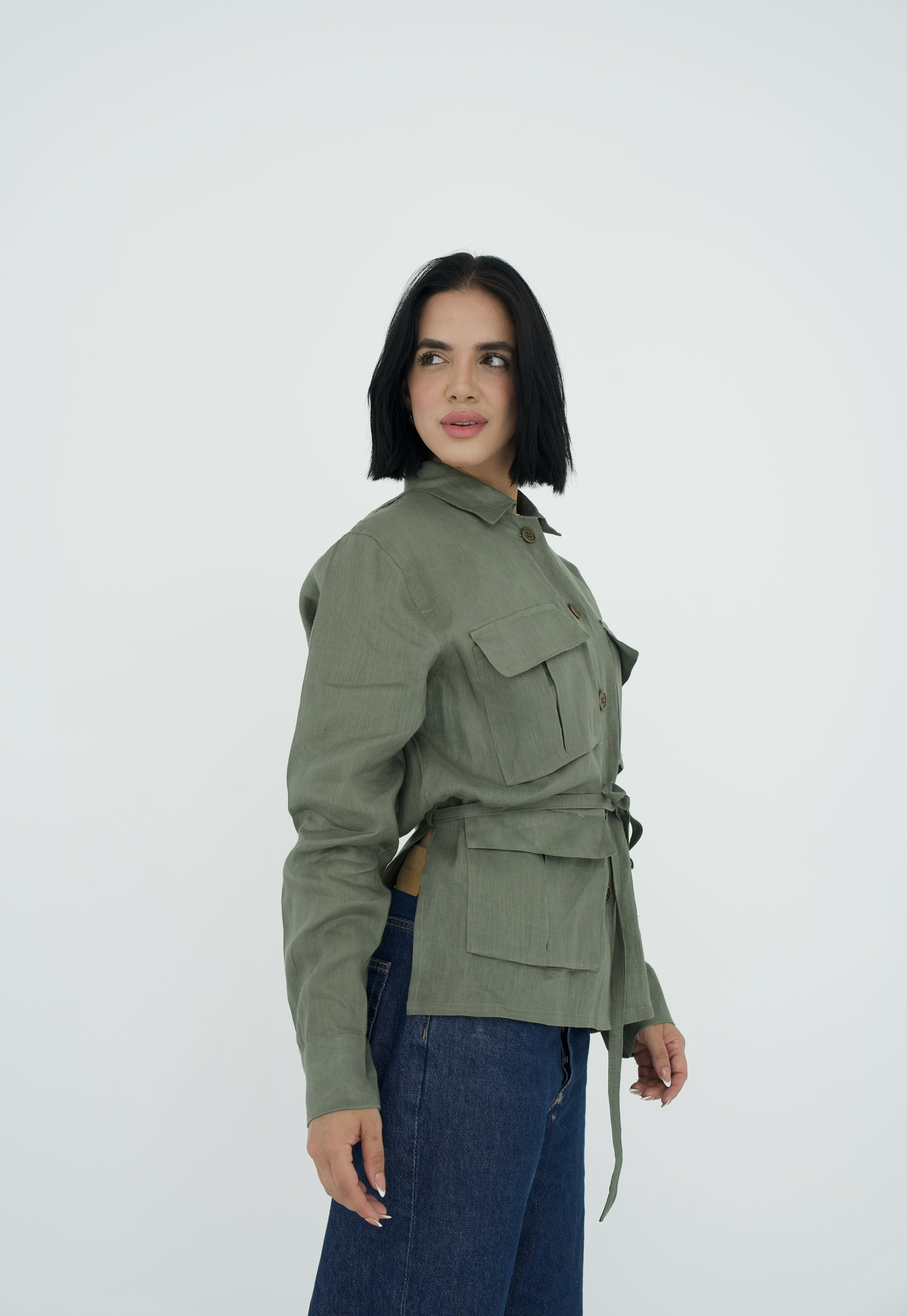 Cargo Linen Shirt