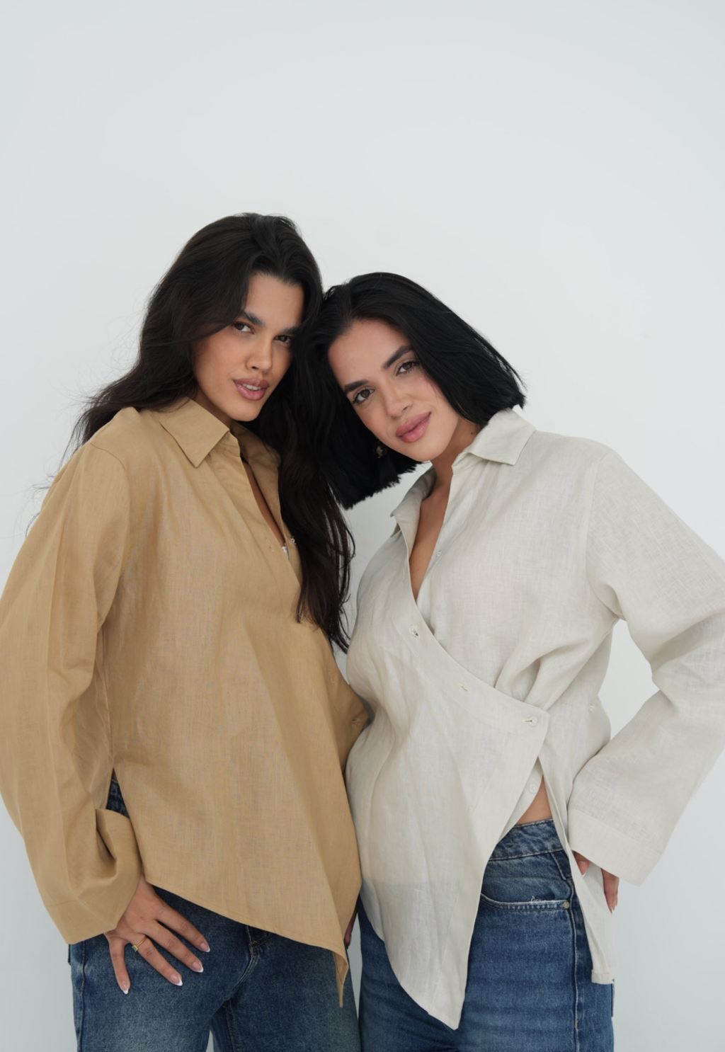 Pure linen High-Low shirt