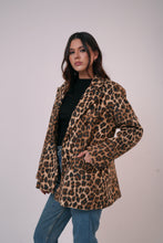 Load image into Gallery viewer, Leopard Statement Blazer Coat
