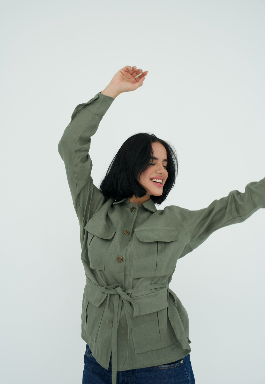 Cargo Linen Shirt
