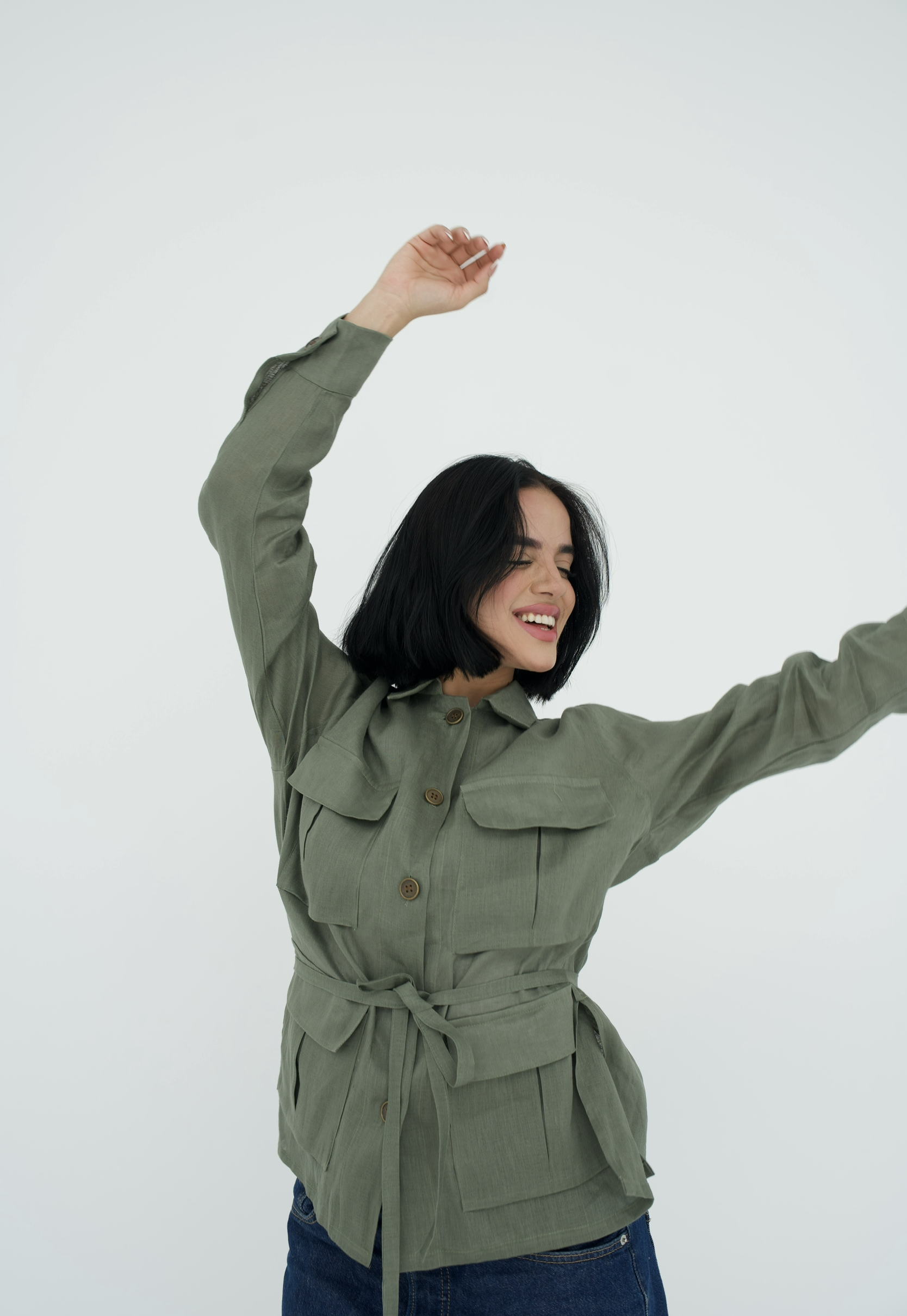 Cargo Linen Shirt