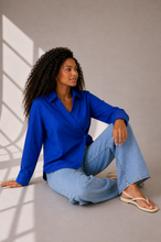 Load image into Gallery viewer, Pure linen High-Low shirt
