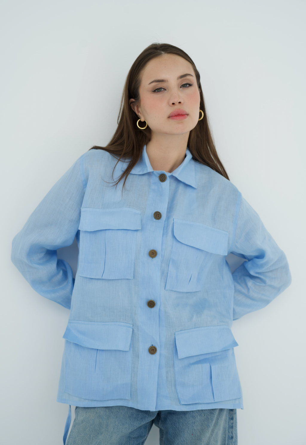 Cargo Linen Shirt