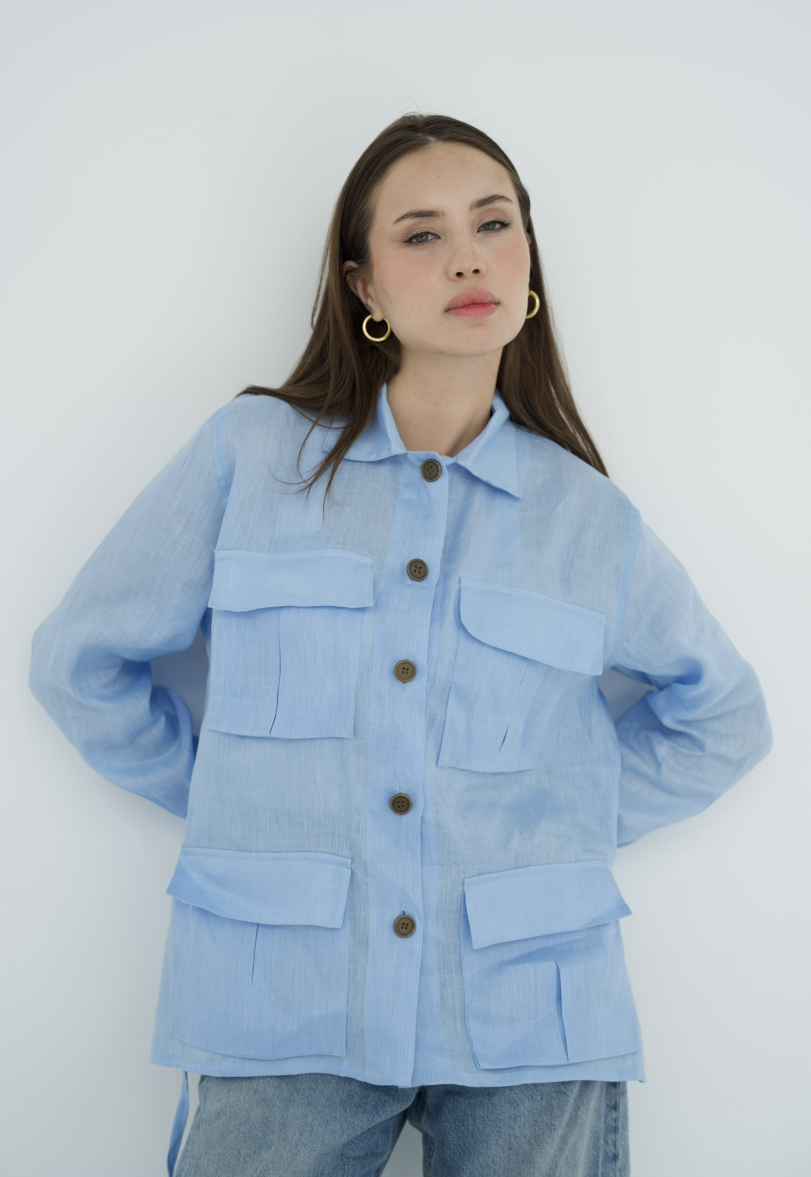 Cargo Linen Shirt