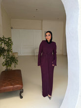 Load image into Gallery viewer, Twisted knot maxi dress in purple
