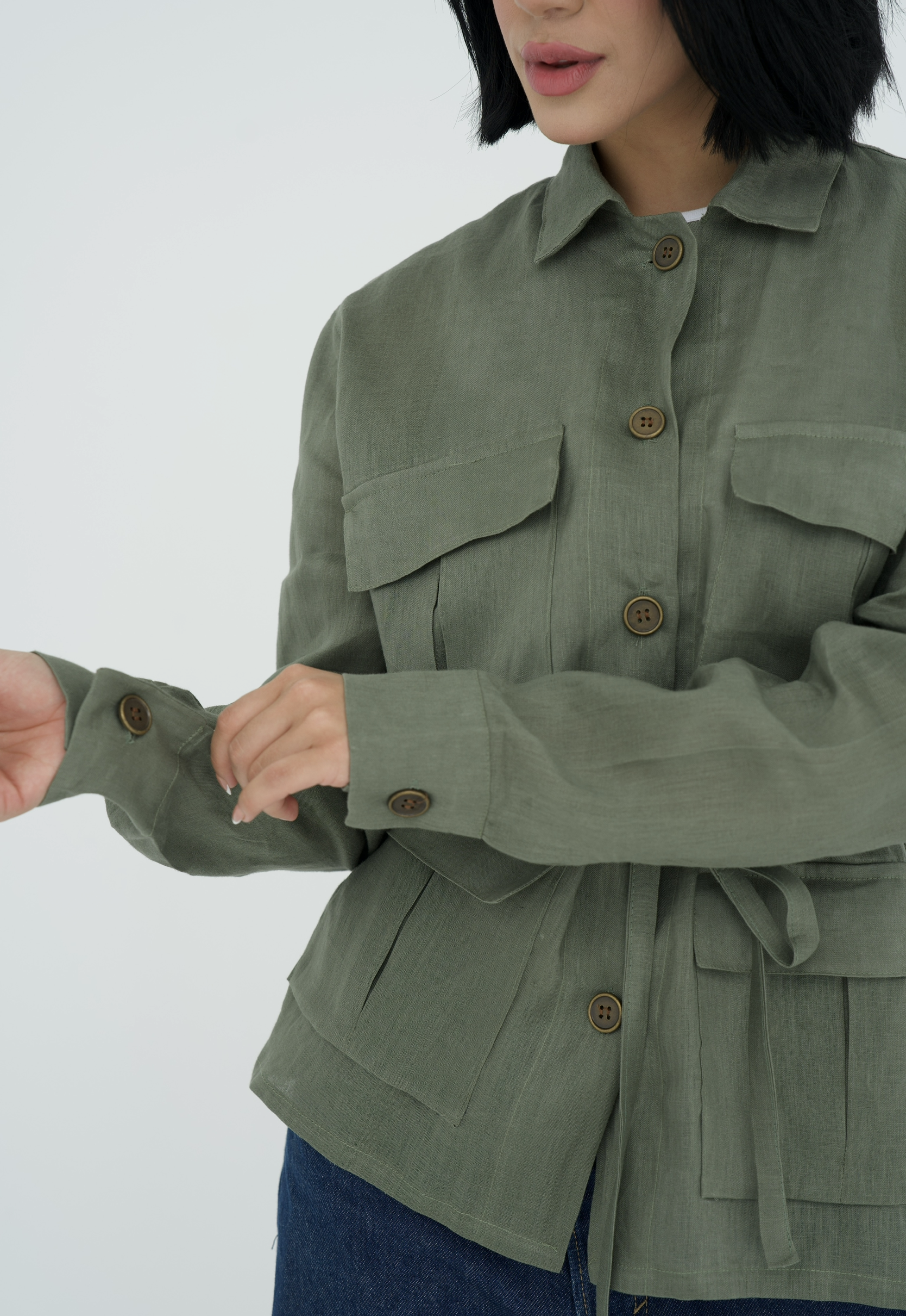Cargo Linen Shirt