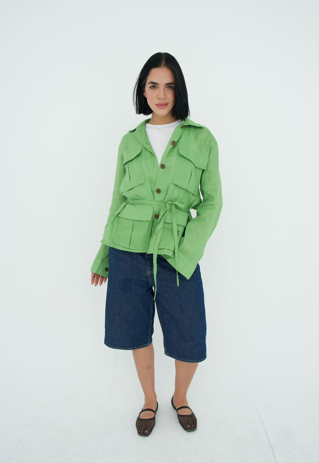 Cargo Linen Shirt
