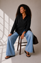 Load image into Gallery viewer, Pure linen High-Low shirt
