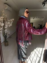 Load image into Gallery viewer, Fringes Faux Leather Jacket
