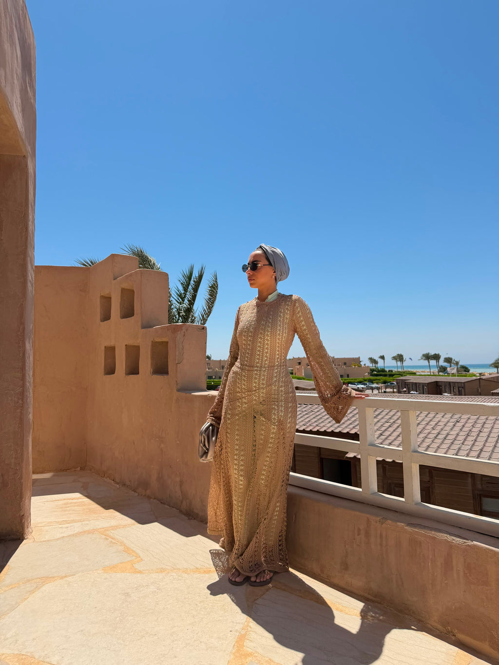 Crochet beach dress & coverup