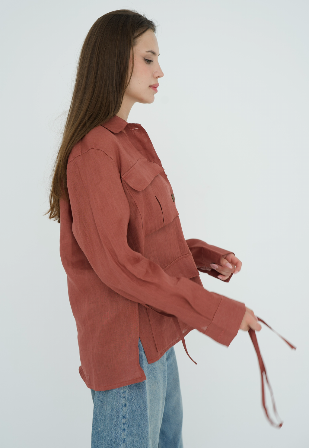 Cargo Linen Shirt