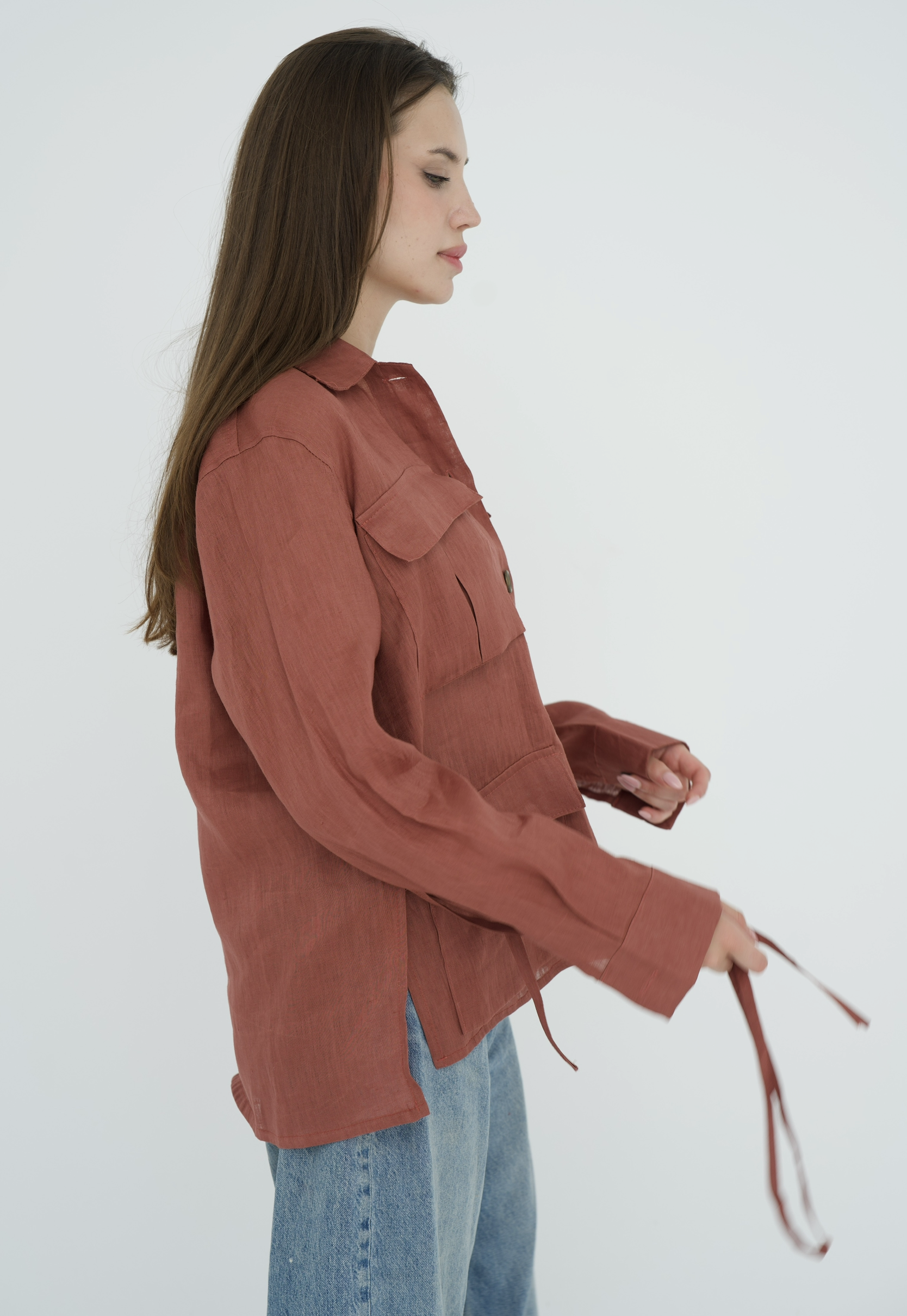 Cargo Linen Shirt