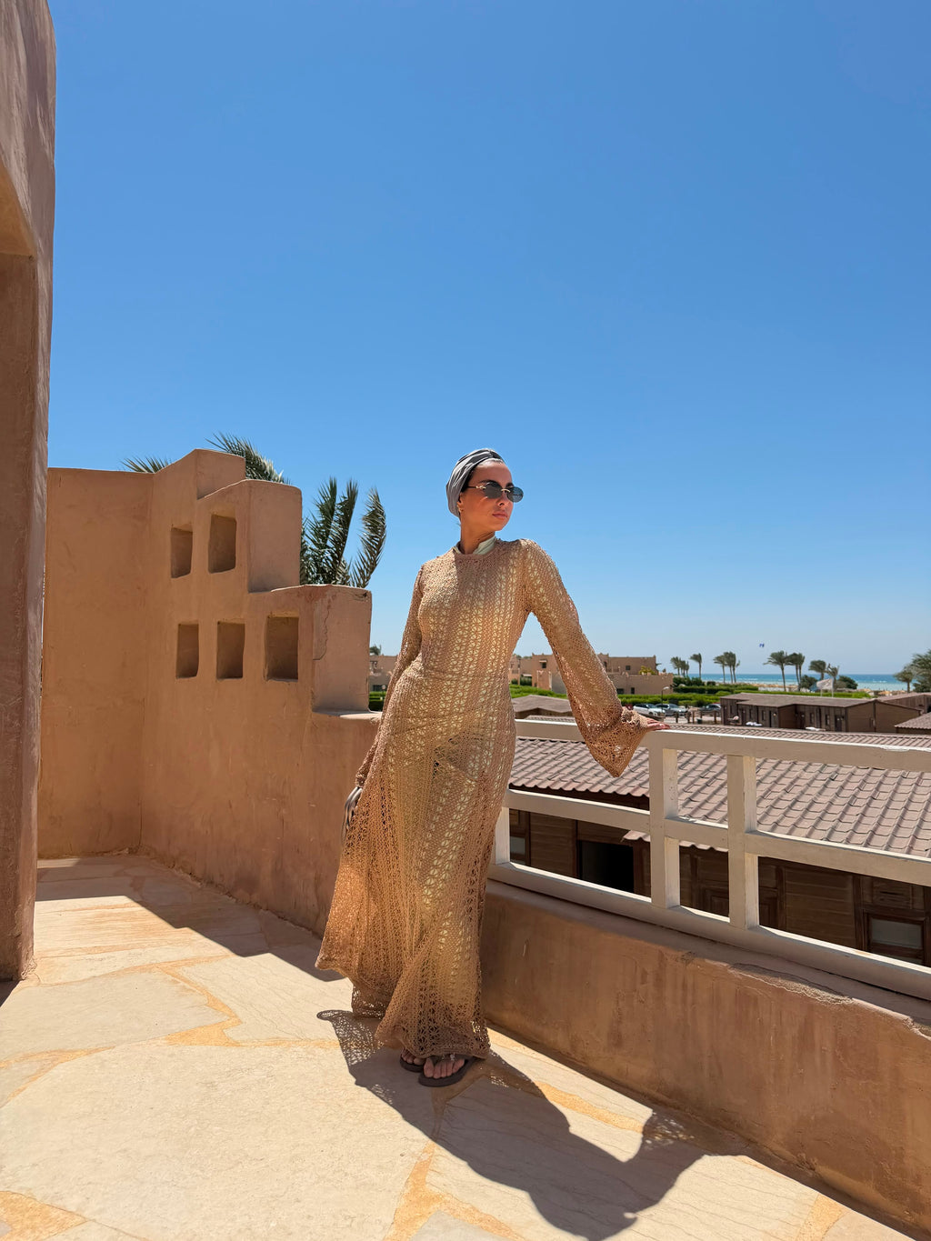 Crochet beach dress & coverup