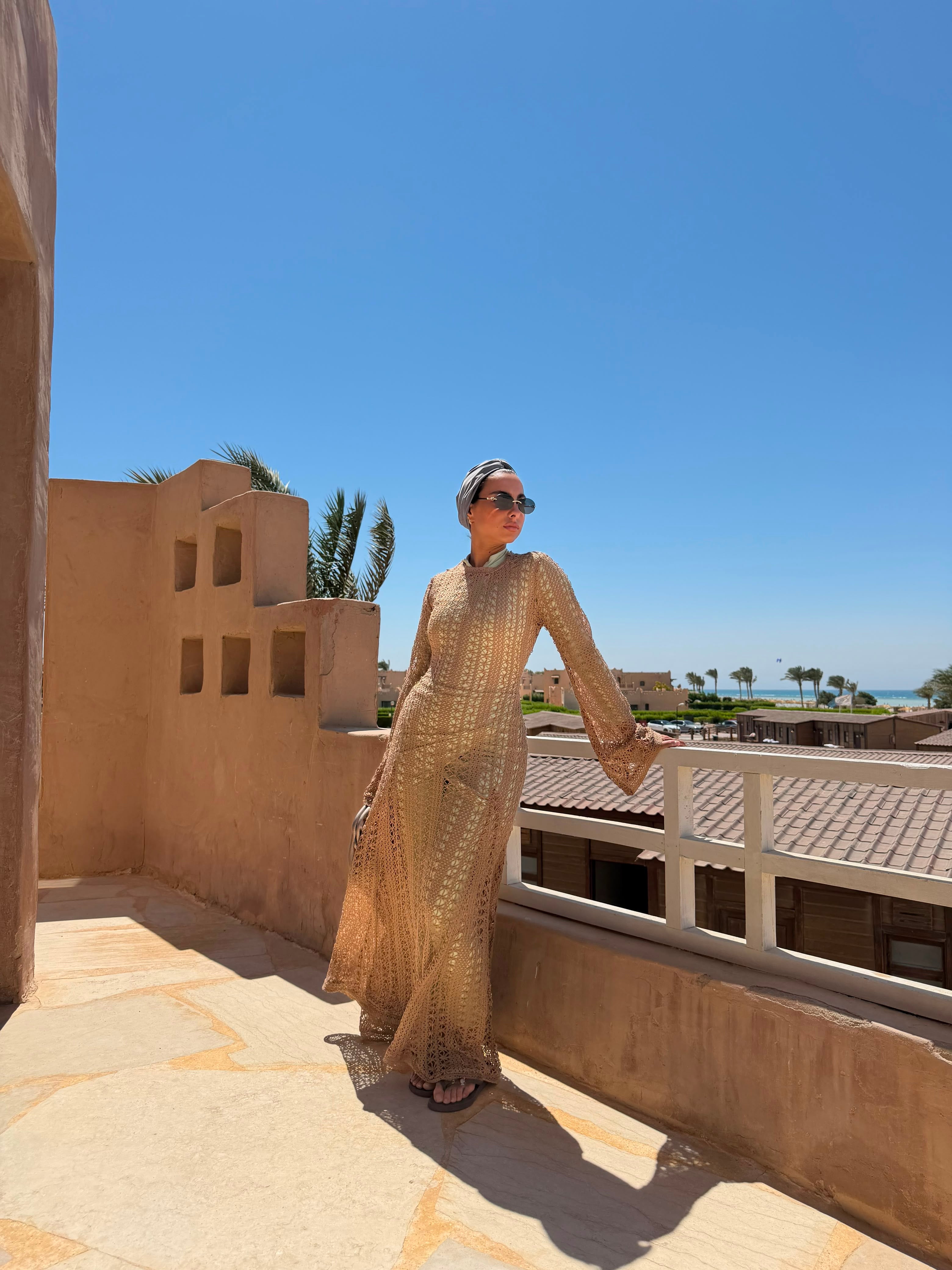 Crochet beach dress & coverup