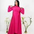 Amwaj gown in Hot Pink with cover chest
