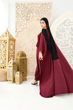 Load image into Gallery viewer, Burgundy royalty kaftan dress
