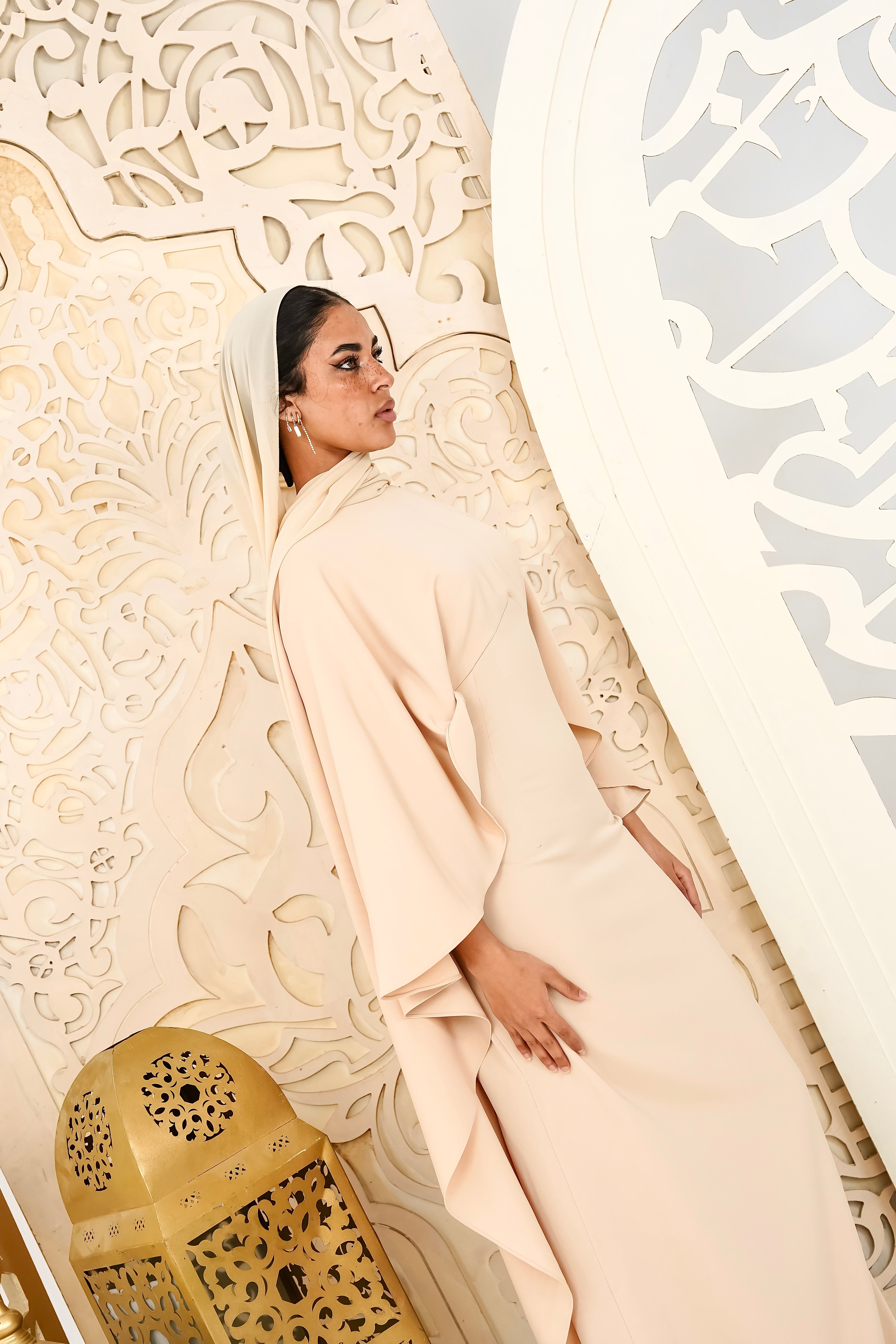 Ivory Elegance Kaftan dress