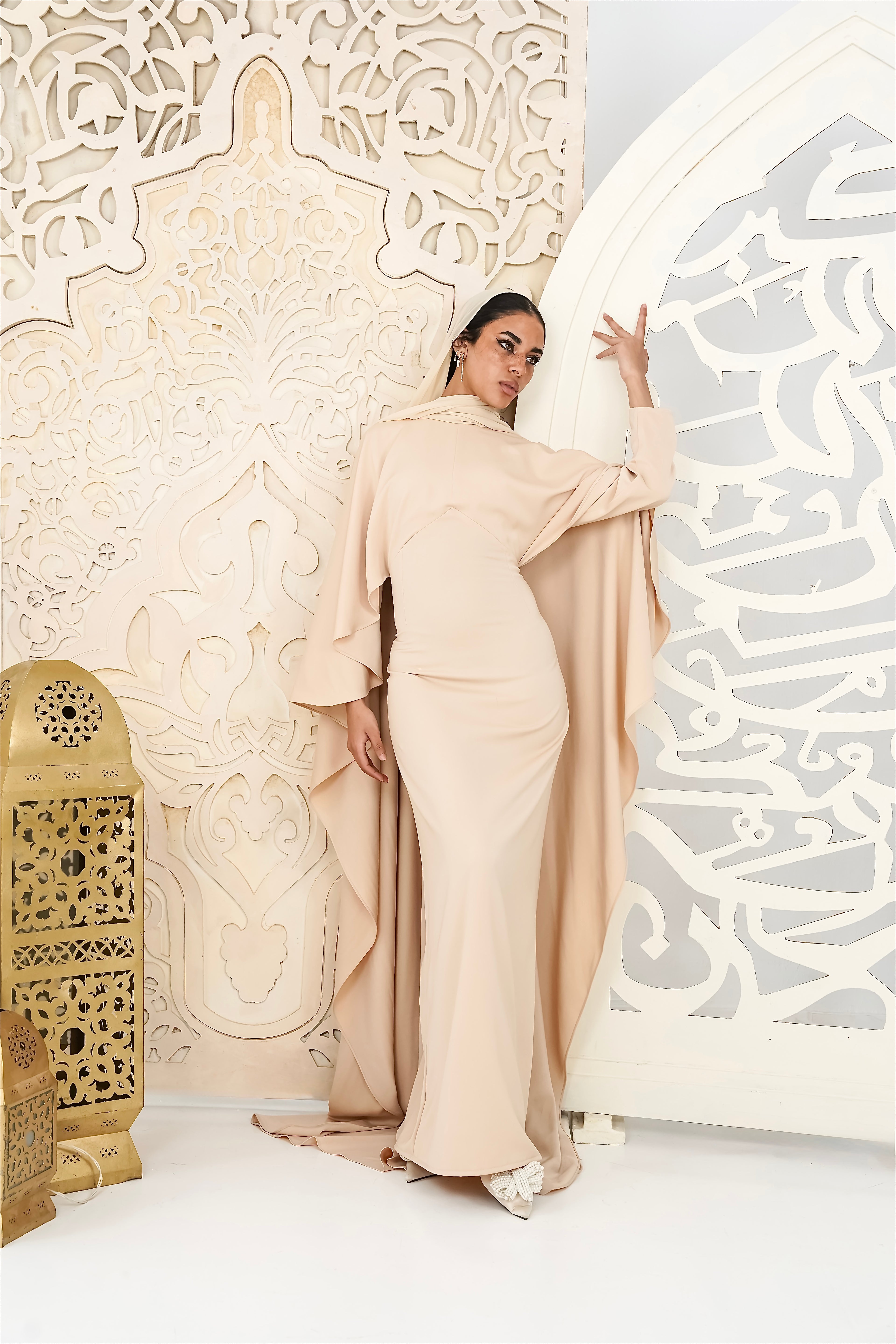Ivory Elegance Kaftan dress