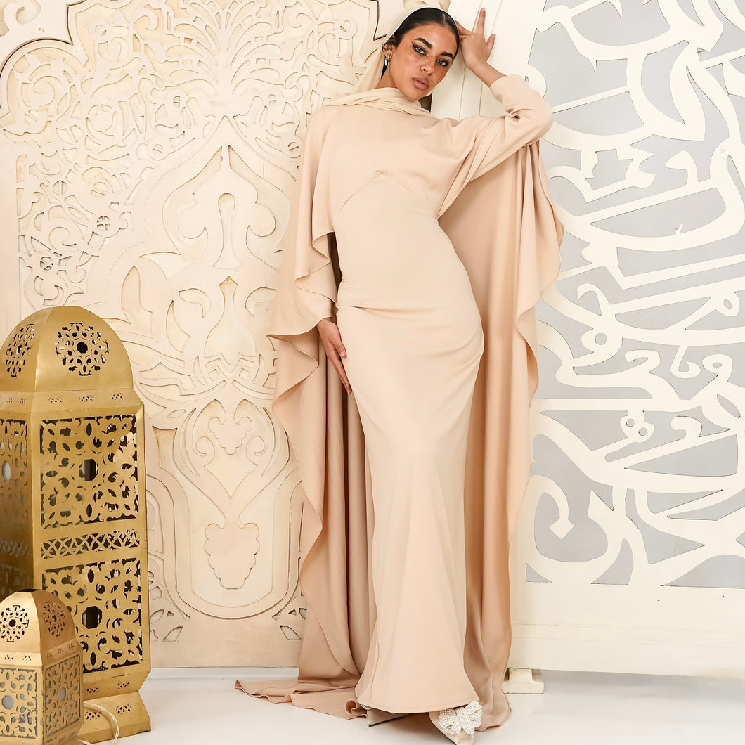 Ivory Elegance Kaftan dress