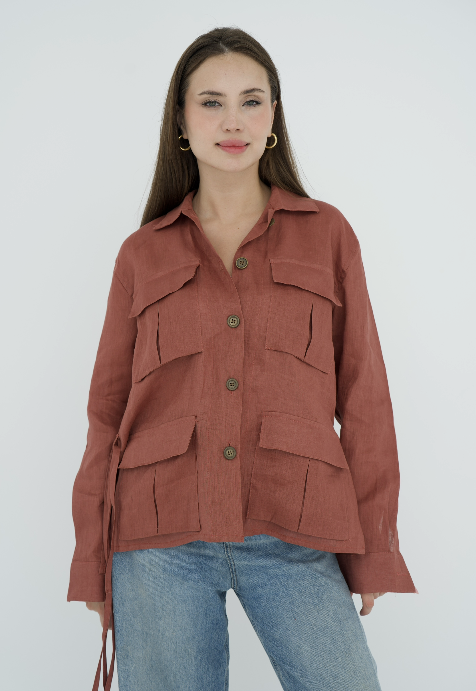 Cargo Linen Shirt