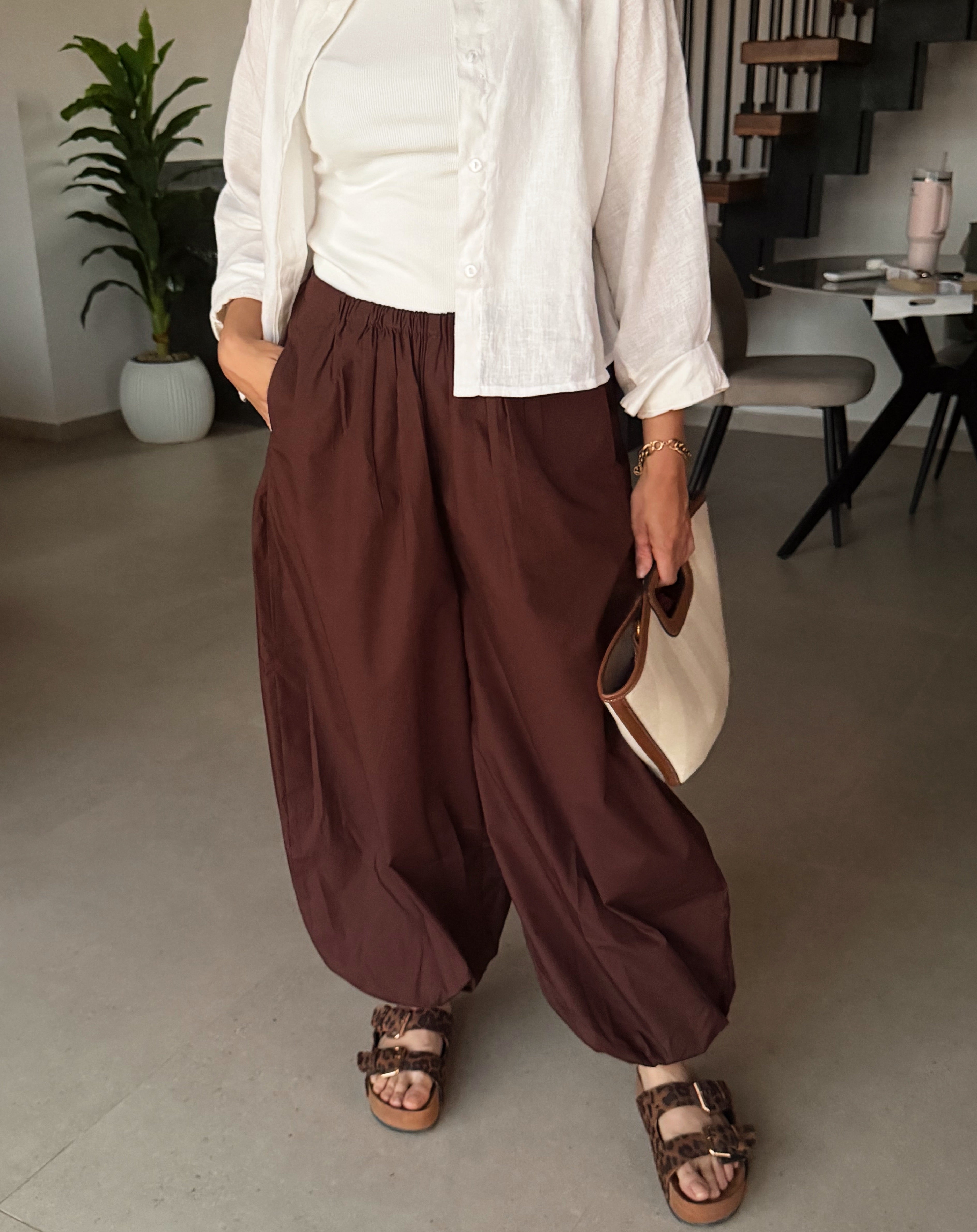 Balloon fit pants