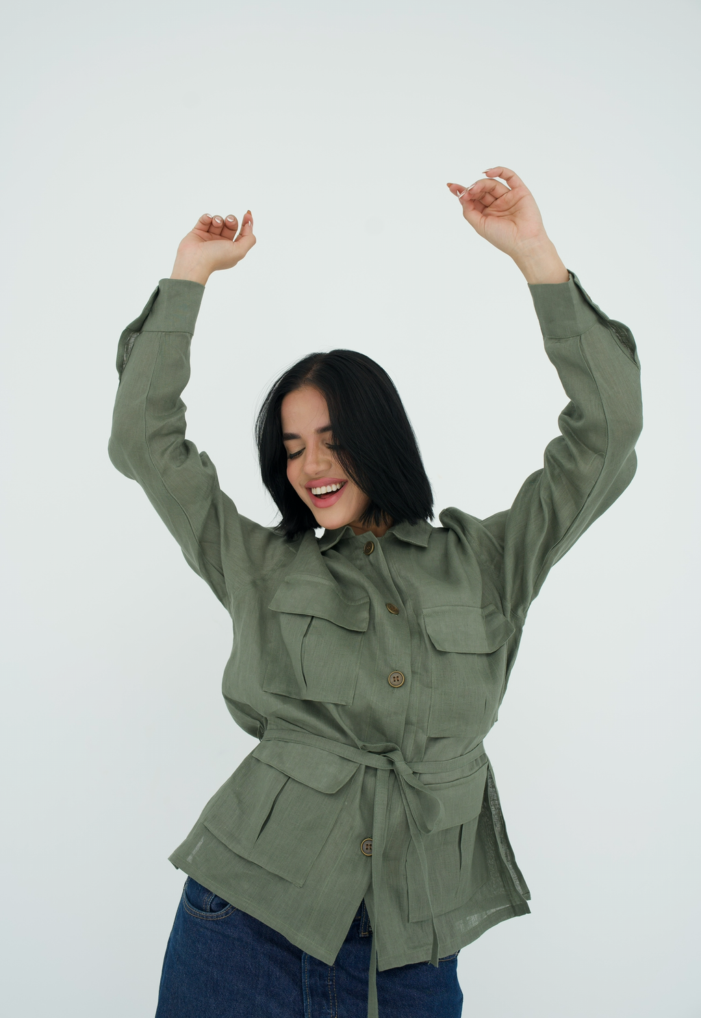 Cargo Linen Shirt