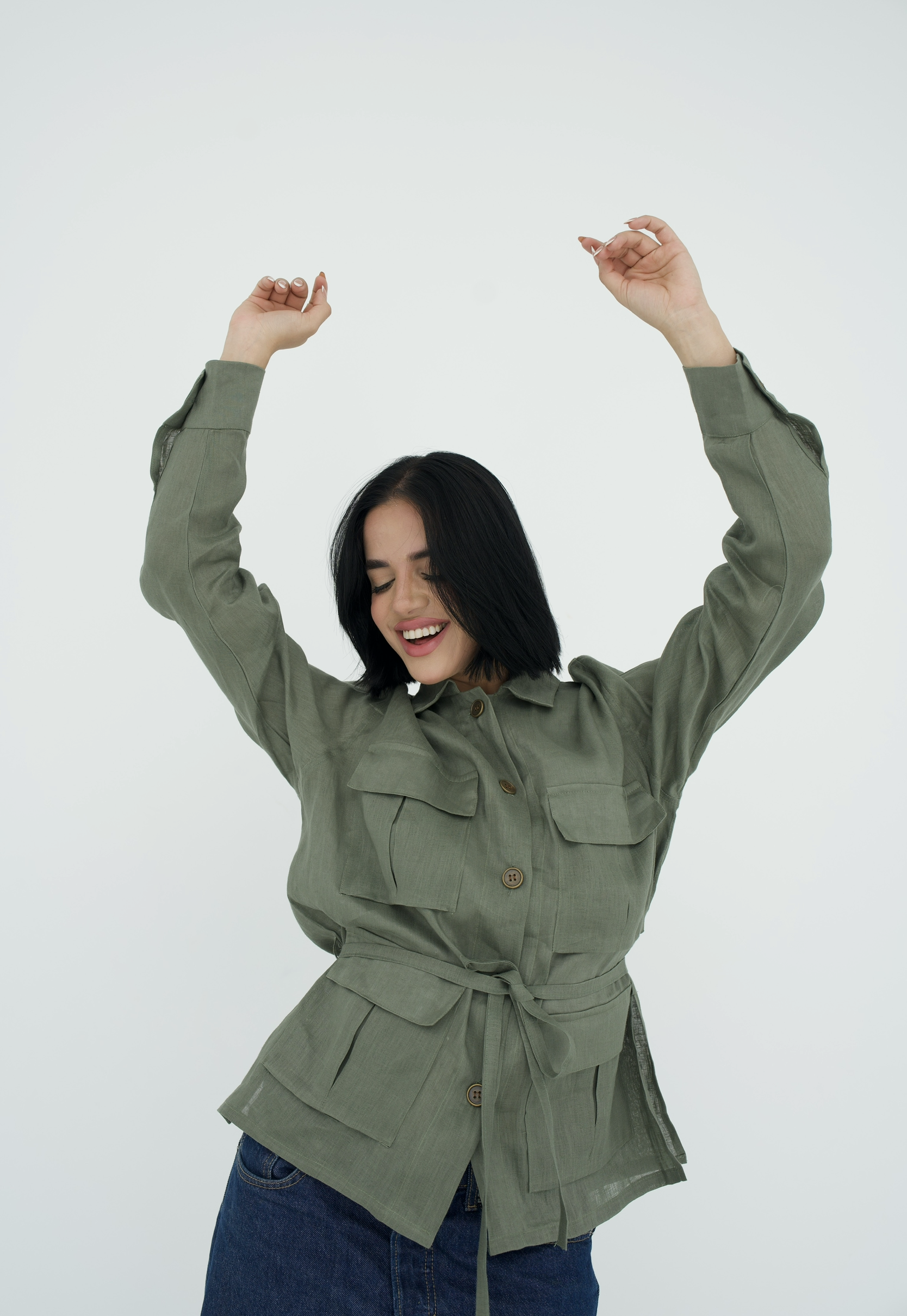Cargo Linen Shirt