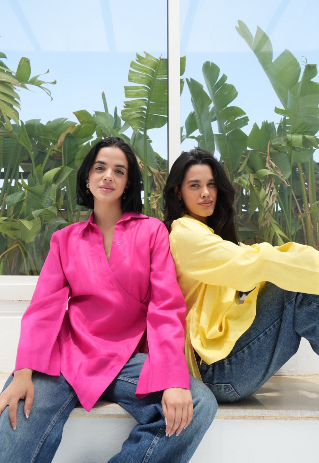 Pure linen High-Low shirt