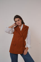 Load image into Gallery viewer, Wool Sleeveless Pocket long Vest
