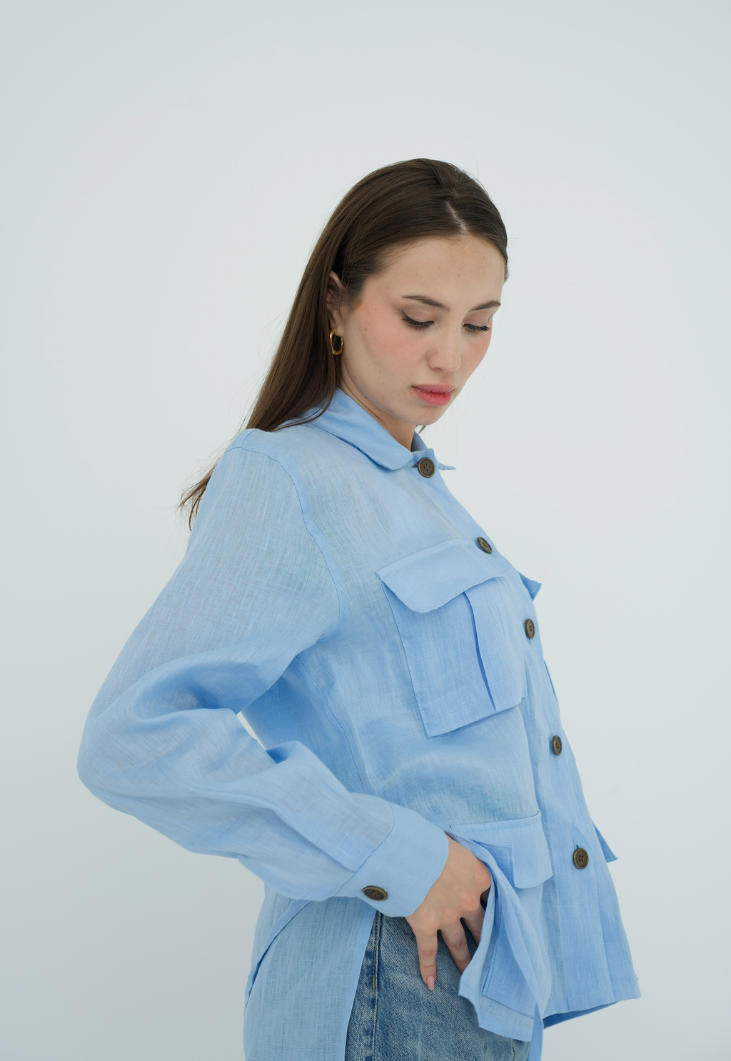 Cargo Linen Shirt