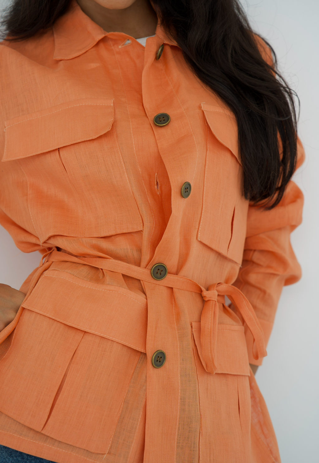Cargo Linen Shirt
