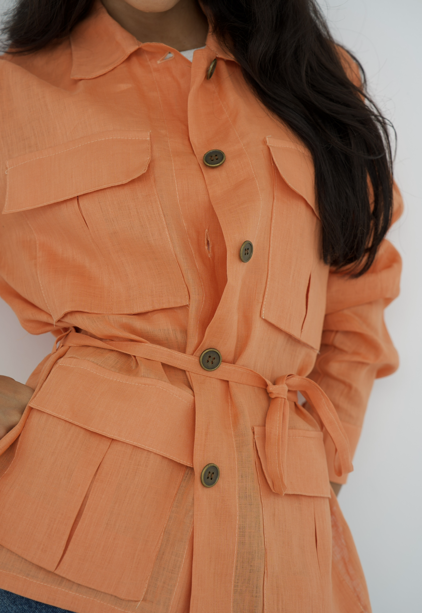 Cargo Linen Shirt