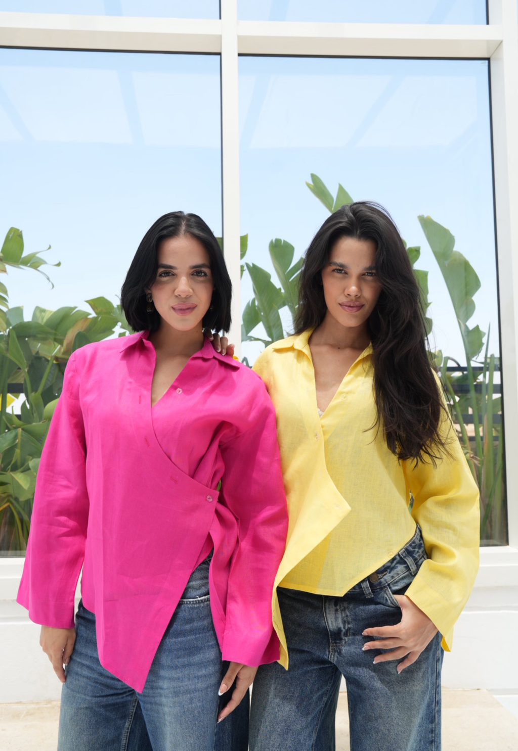Pure linen High-Low shirt