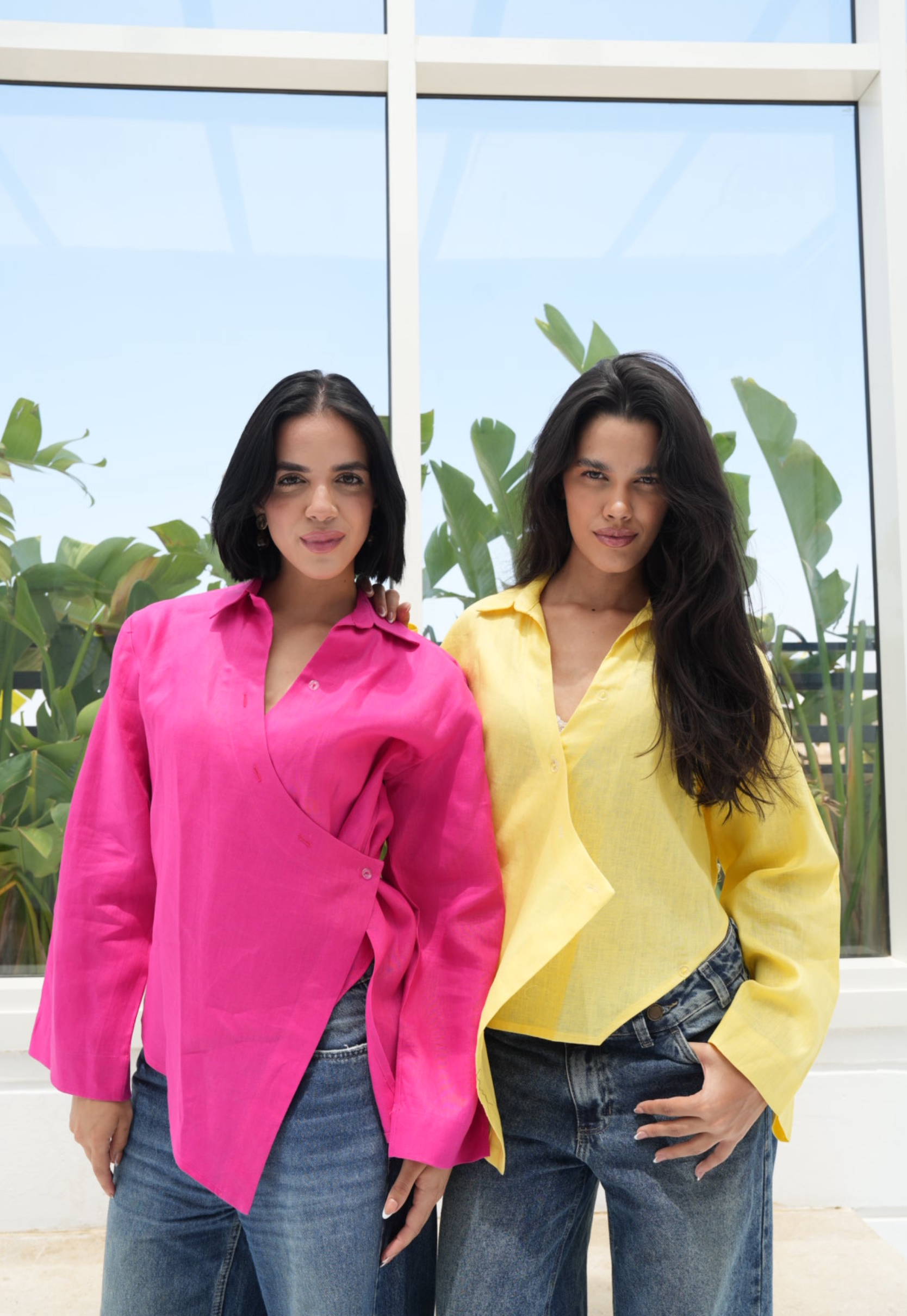 Pure linen High-Low shirt
