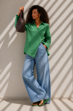 Load image into Gallery viewer, Pure linen High-Low shirt

