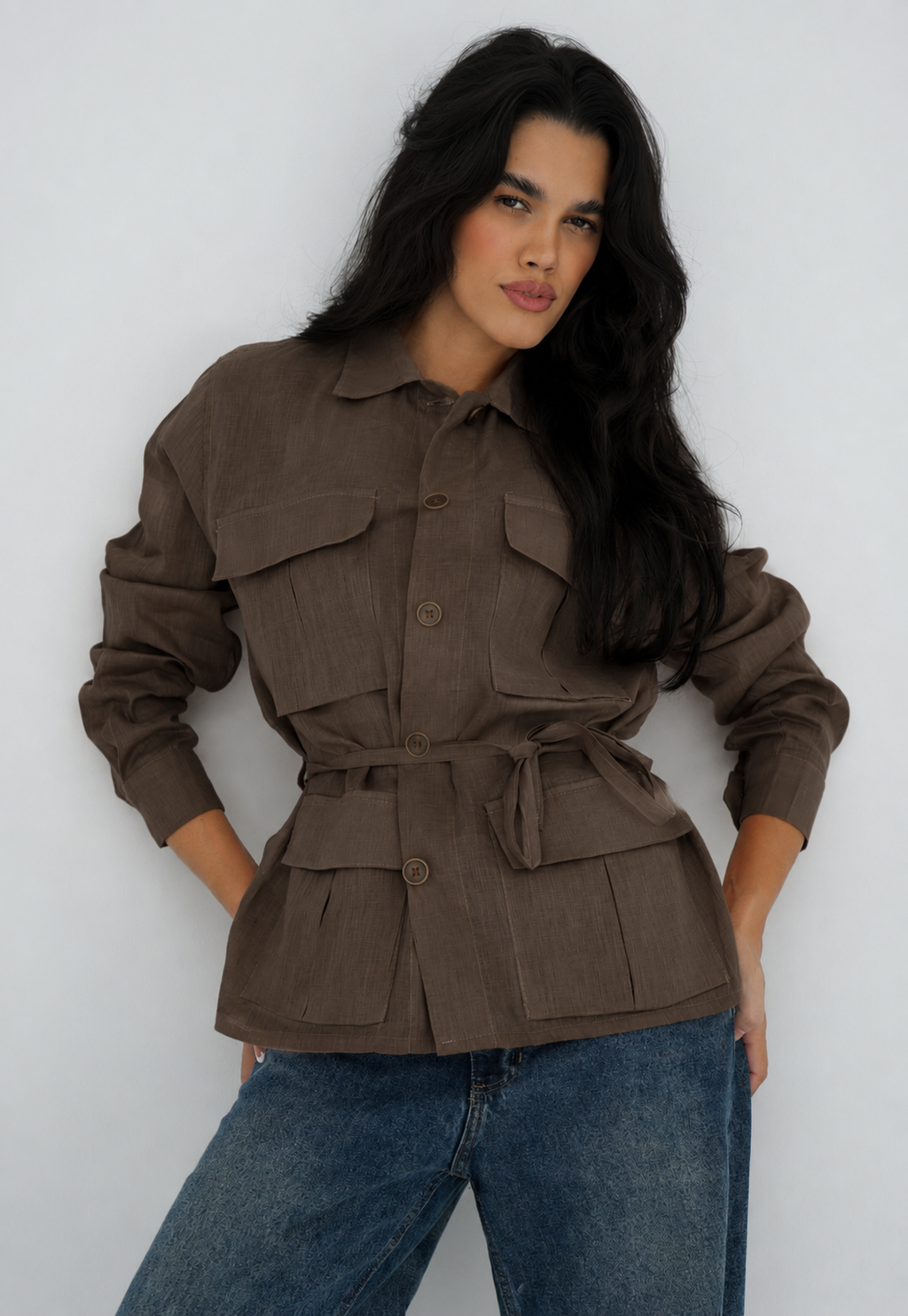 Cargo Linen Shirt